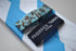 blue and white barber striped tie